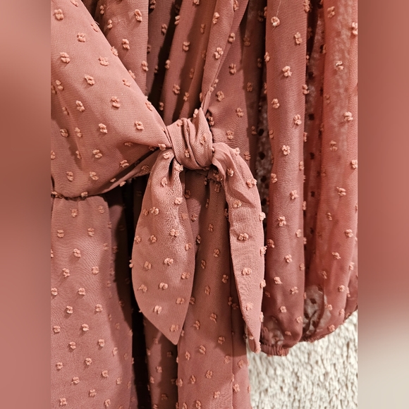 ZARA Dotted Mesh Romper Dress - Picture 7 of 15